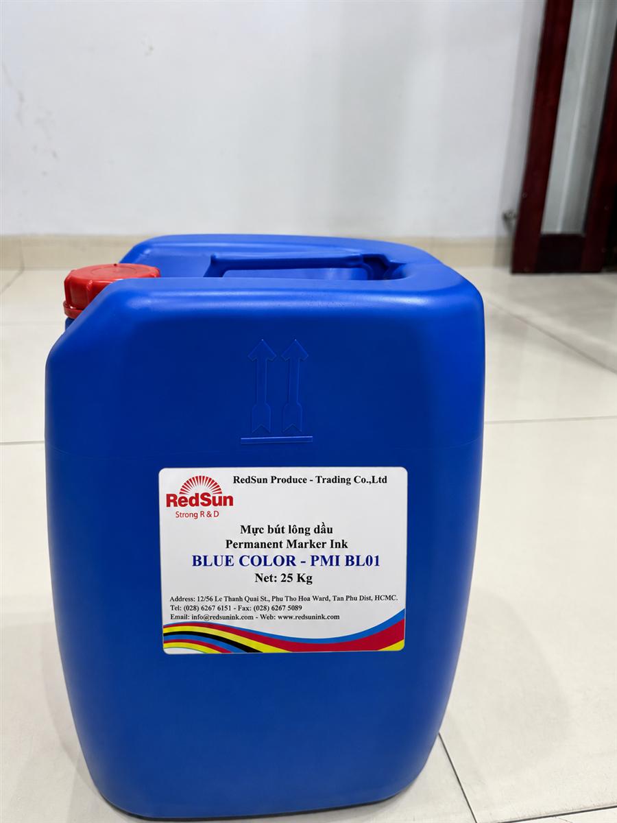 Can mực bút lông dầu RedSun 25kg — Permanent Marker Ink PMI BL01